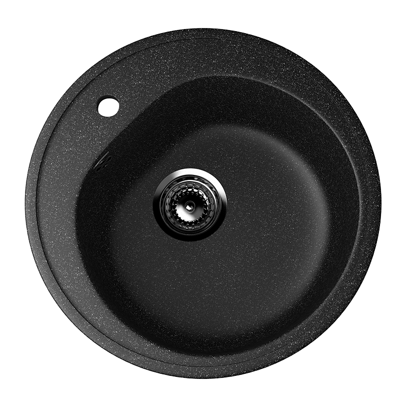 U-101 Круглая мойка D 500 Черный