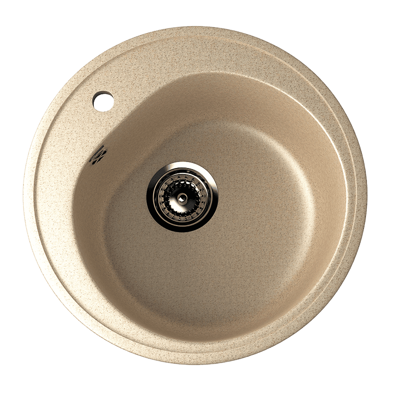 U-101 Круглая мойка D 500 Бежевый