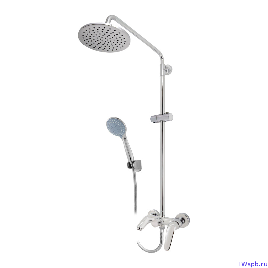 Смеситель д/ ванны REGIA с душевой стойкой и лейкой 2680773