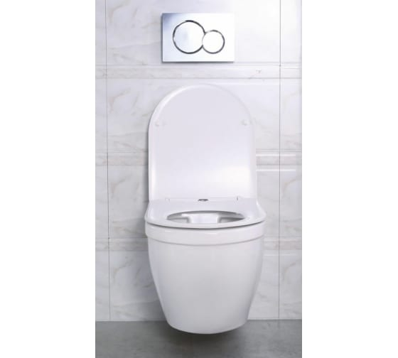 Унитаз подвесной Belbagno Loto безободковый с сиденьем микролифт. - 2